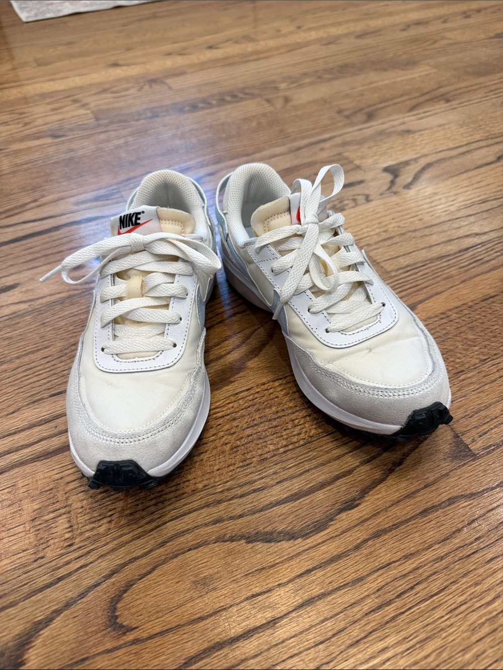 Nike women Off-White and baby blue Casual Sneakers